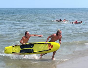 Lifeguard competition at Rehoboth Beach July 2023
